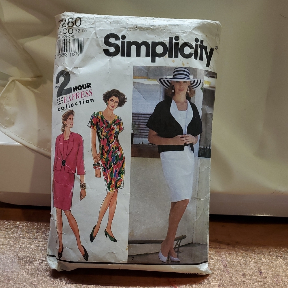 Simplicity 7280 Dress and Jacket 2 Hour Express Collection